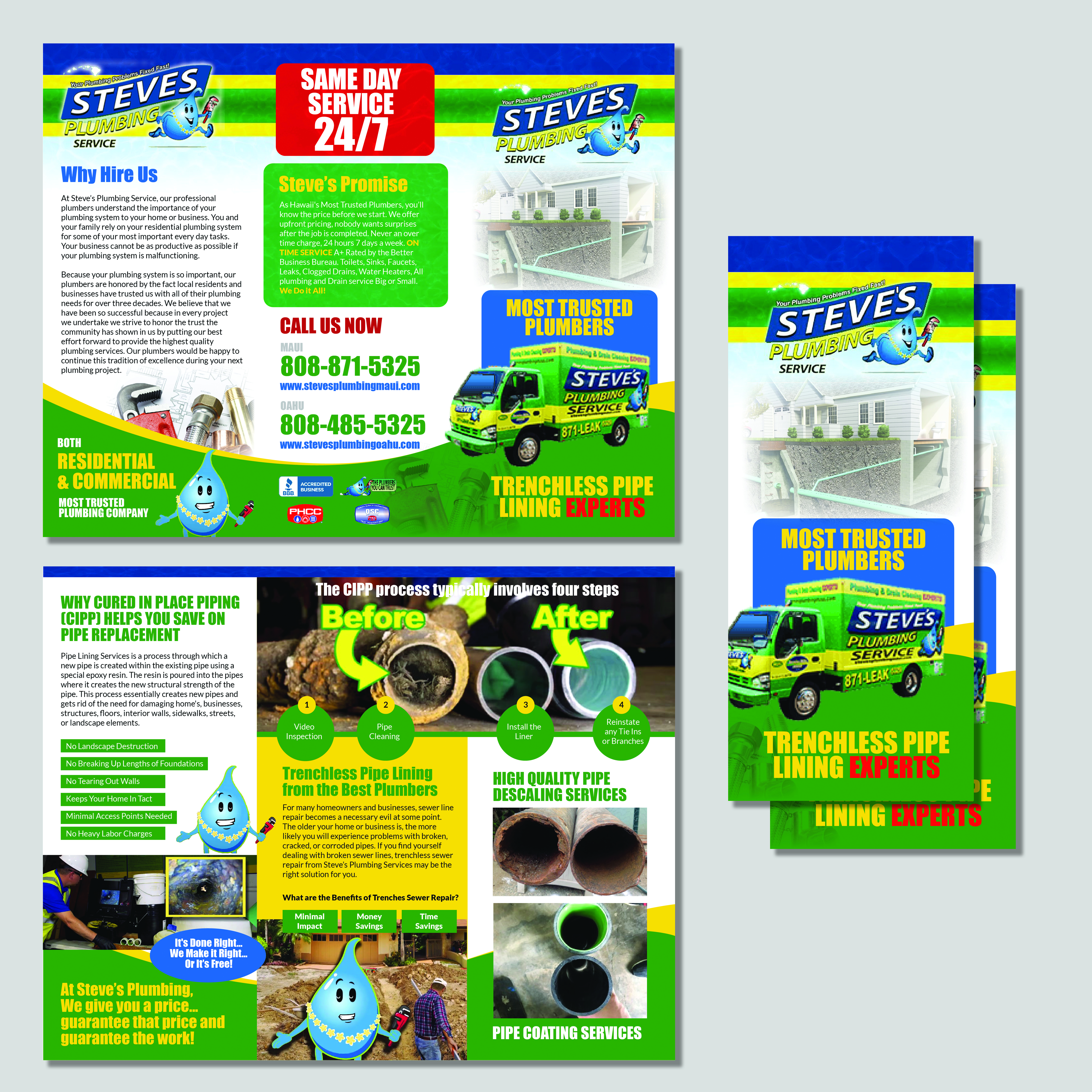 Flyer Design by Achiver for Steve's Plumbing Service | Design #25544345