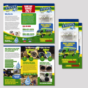 Design de Flyer par Achiver pour Steve's Plumbing Service | Design : #25544345
