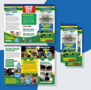 Flyer Design by Achiver for Steve's Plumbing Service | Design: #25570242