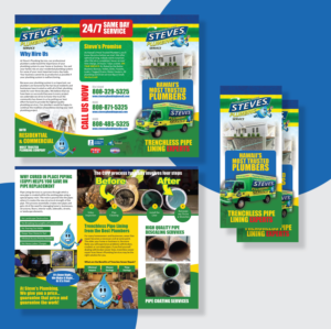 Flyer Design by Achiver for Steve's Plumbing Service | Design: #25582324
