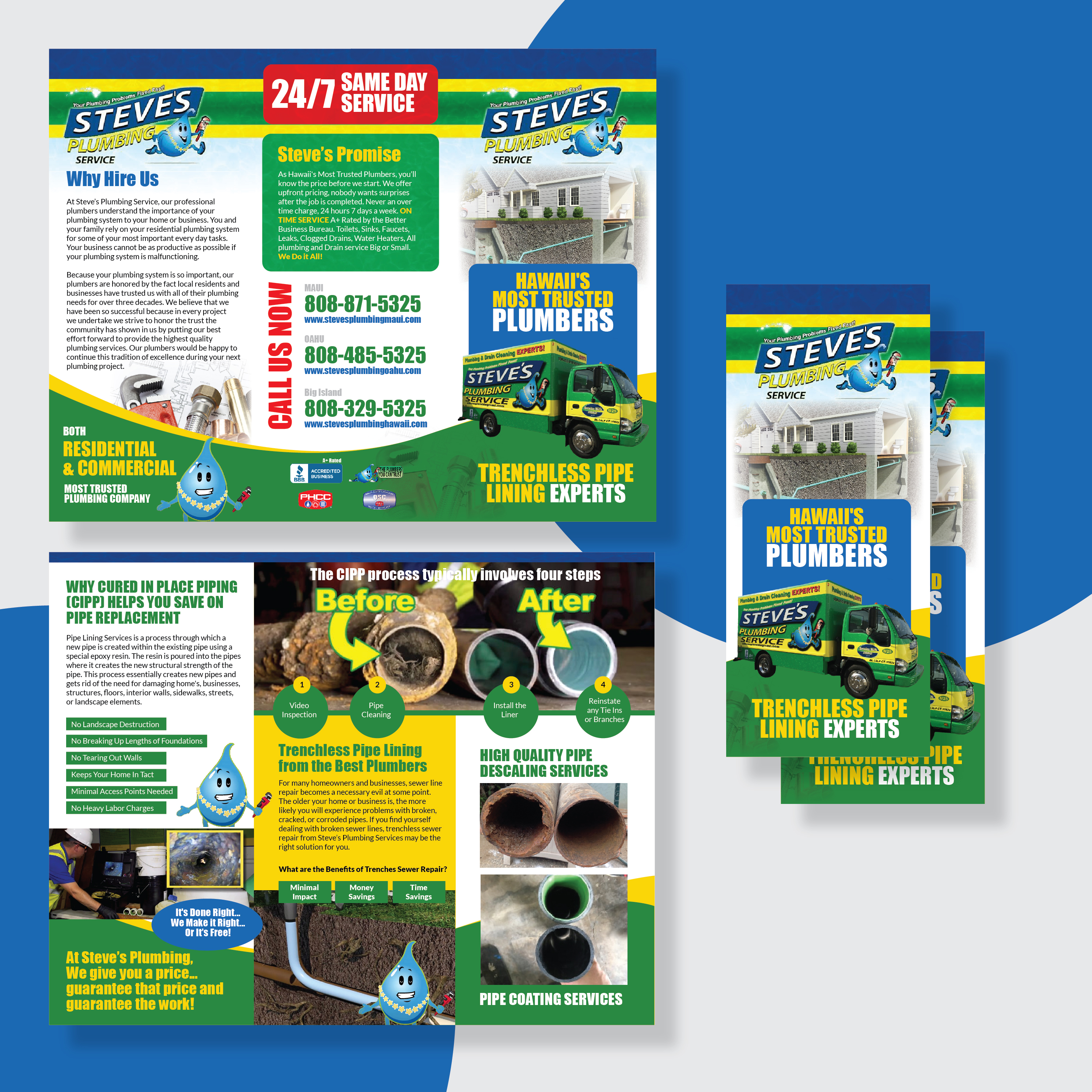 Flyer Design by Achiver for Steve's Plumbing Service | Design: #25593604