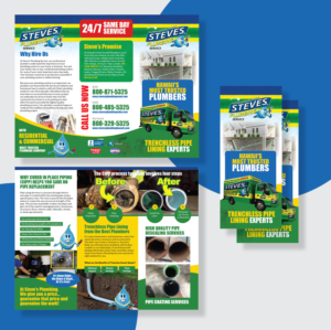 Steve Plumbing Service - Pipe Lining | Flyer-Design von Achiver