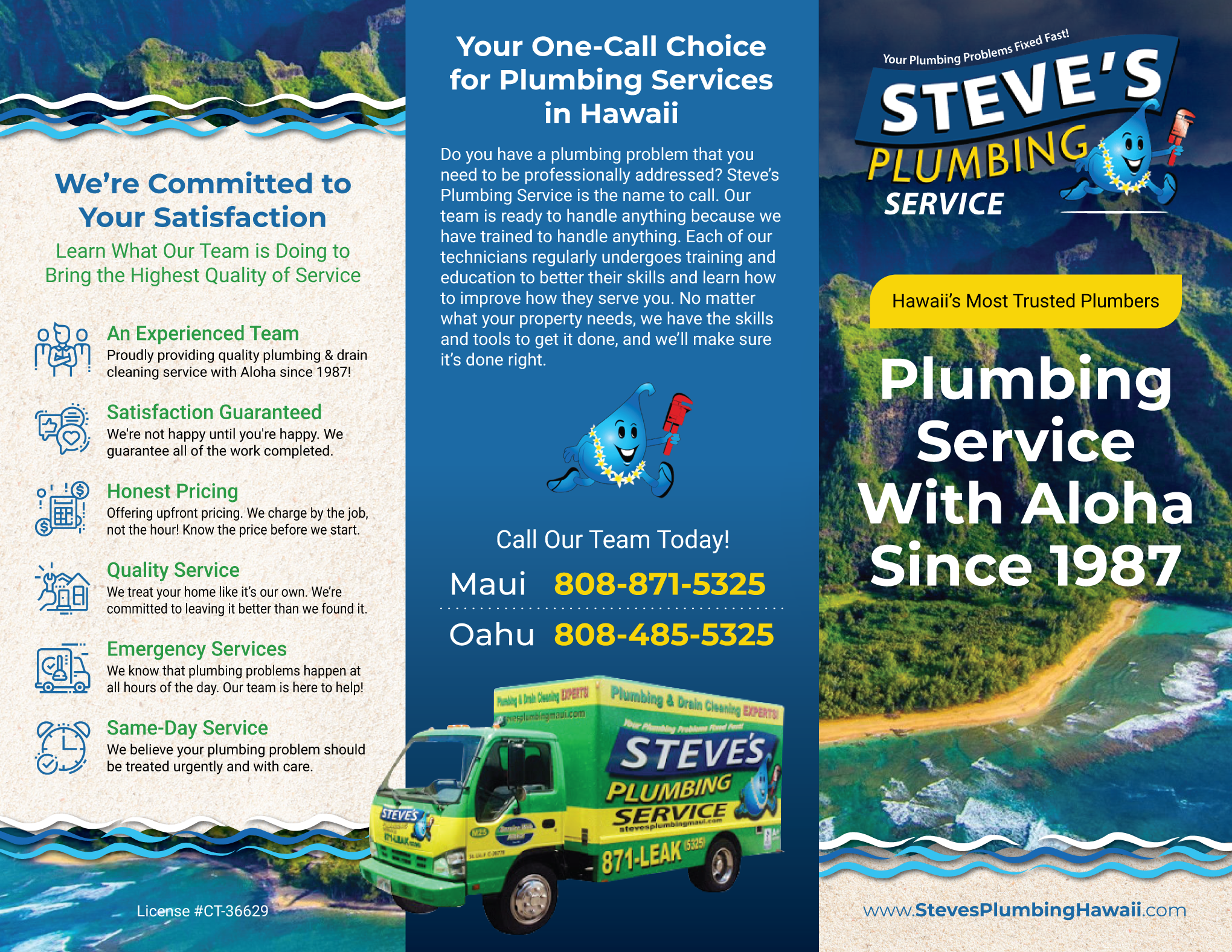 Diseño de Flyer por adiazudin para Steve's Plumbing Service | Diseño #25561072