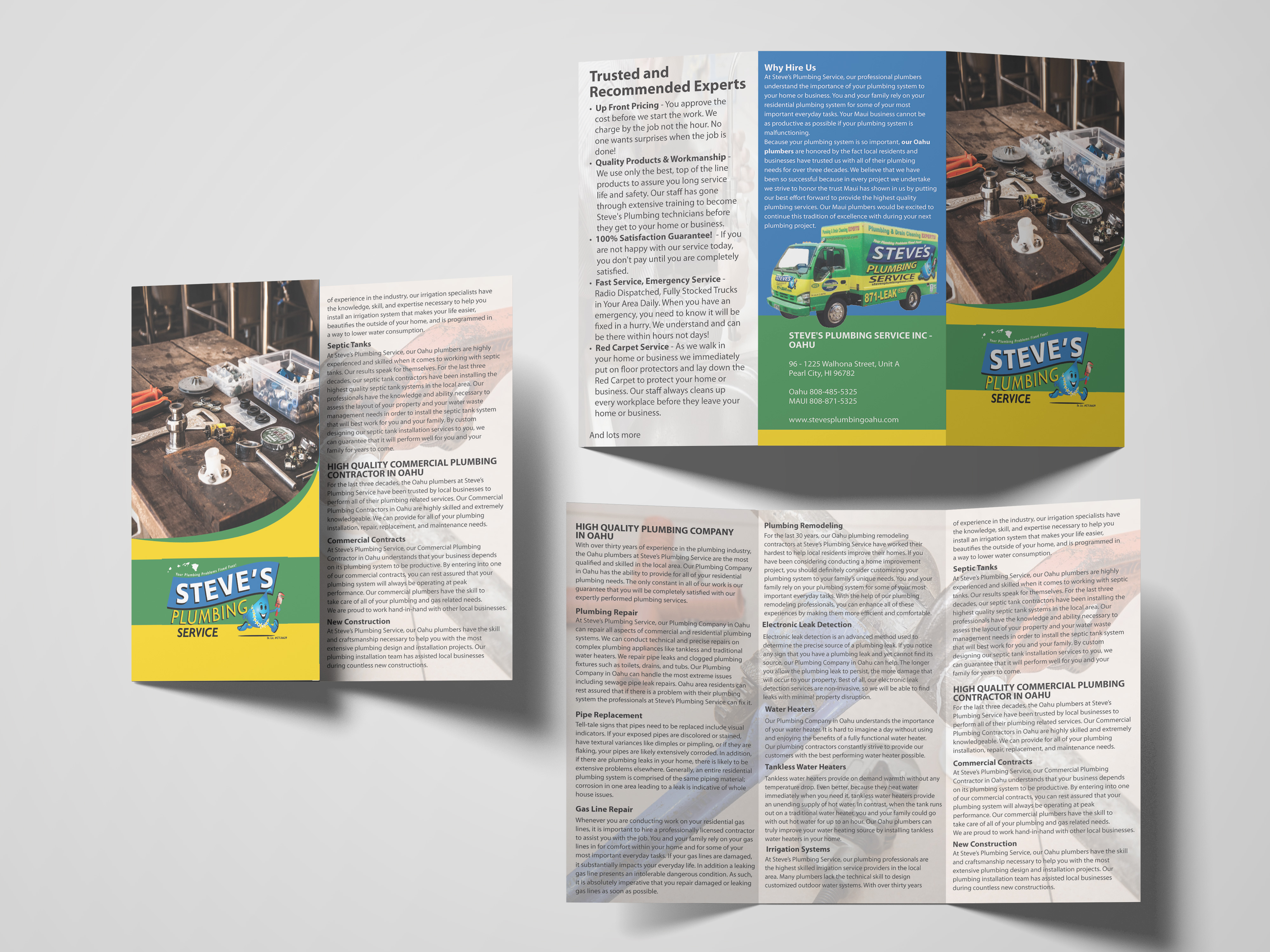 Diseño de Flyer por ObabsDESIGN Studio para Steve's Plumbing Service | Diseño #25541124