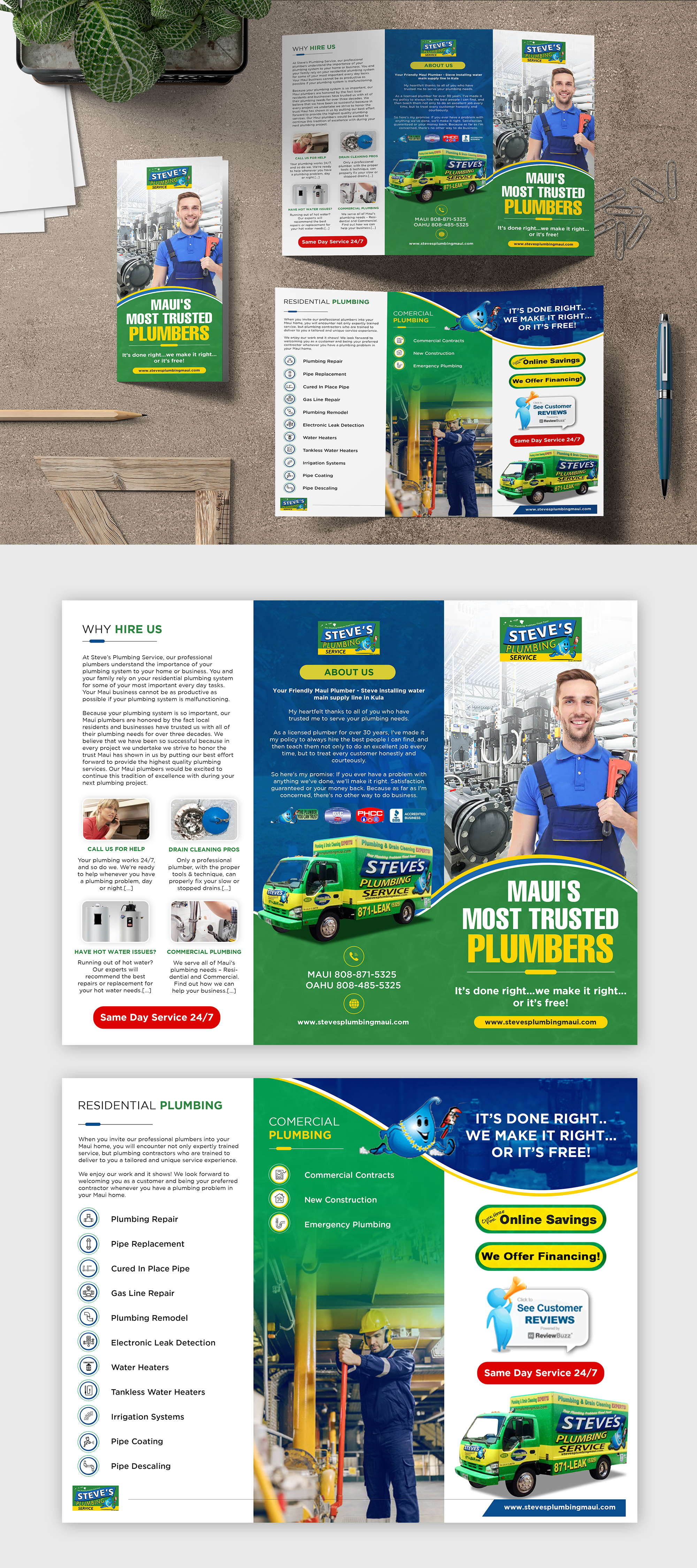 Flyer Design by debdesign for Steve's Plumbing Service | Design #25537583