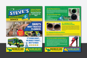 Flyer Design by Deziners Zone for Steve's Plumbing Service | Design: #25535243