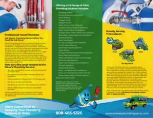 Design de Flyer par LeavingImpression pour Steve's Plumbing Service | Design : #25562399