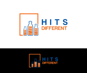 Hits Different | Logo Design by BabAgori