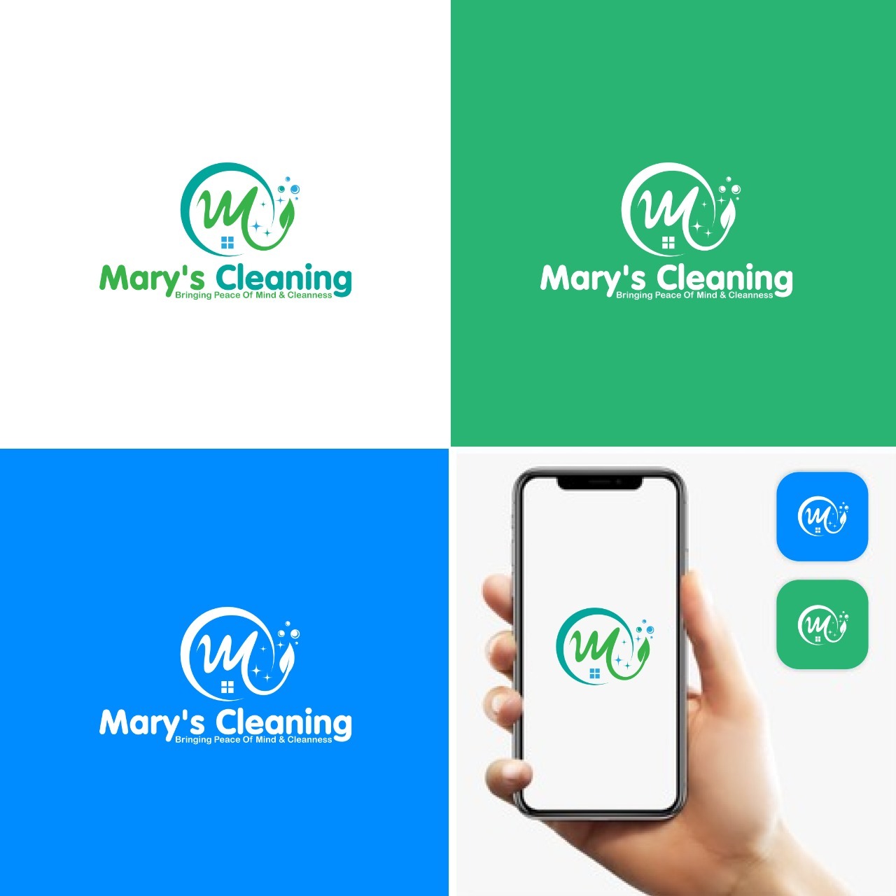 Logo Design by webeezine for Mary's Cleaning | Design #25550107