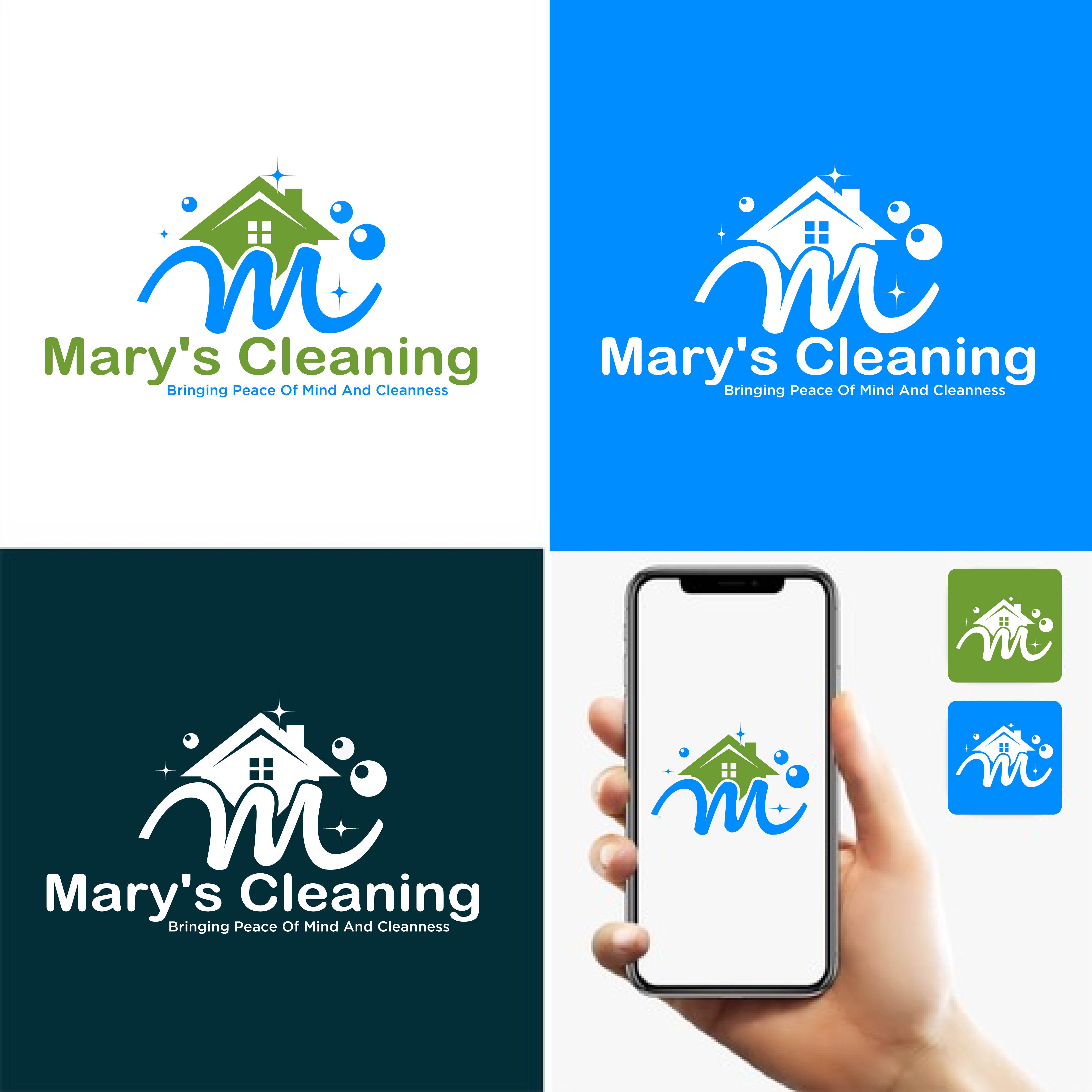 Logo Design by webeezine for Mary's Cleaning | Design #25550108