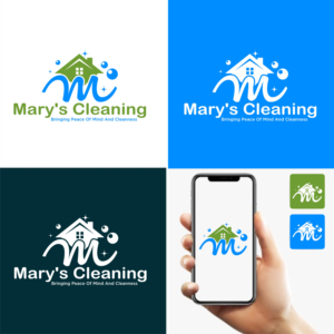 Logo Design by webeezine for Mary's Cleaning | Design: #25550108