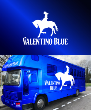 Valentino Blue Horse Truck Design | Graphic Design by Sergio Coelho