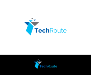 TechRoute | Logo Design by step forward 2