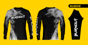 T-Shirt-Design von Uprinteez für Burnout Motorsports Apparel | Design: #25568343