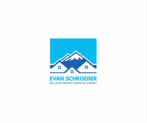 Biggest font: Evan Schroeder | Descriptive Font: Real Estate Services | Marketing & Agency | Logo Design by Logocraft