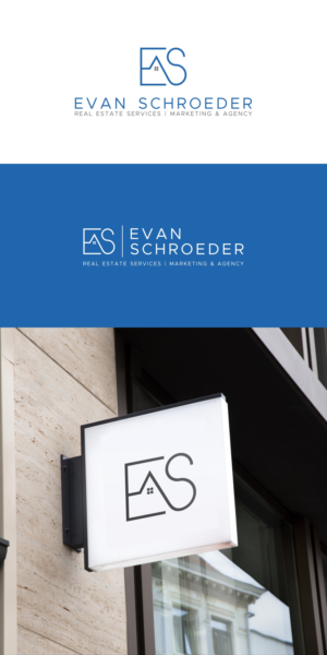 Biggest font: Evan Schroeder | Descriptive Font: Real Estate Services | Marketing & Agency | Logo Design by GVisions