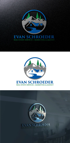 Biggest font: Evan Schroeder | Descriptive Font: Real Estate Services | Marketing & Agency | Logo Design by akterkhadijars