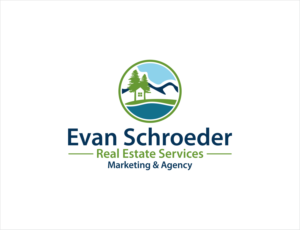 Biggest font: Evan Schroeder | Descriptive Font: Real Estate Services | Marketing & Agency | Logo Design by BNdesigner