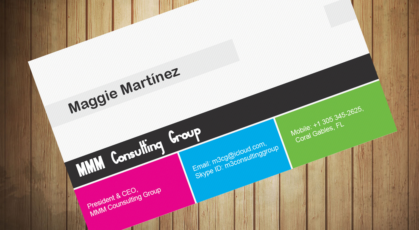 Business Card Design by Shiyas for MMM Consulting Group | Design #3032270