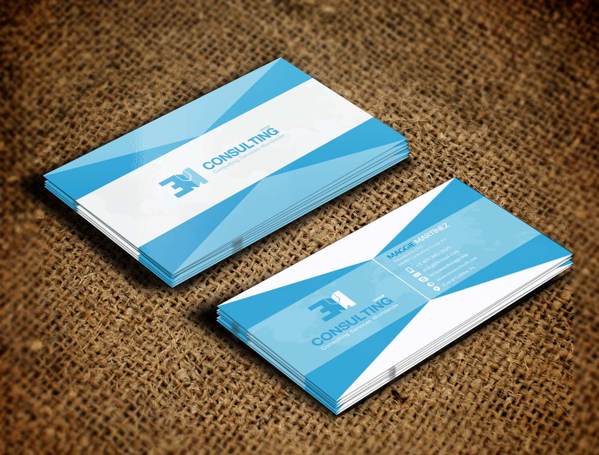 Design de Carte de Visite par Tadah Designer pour MMM Consulting Group | Design #3090947