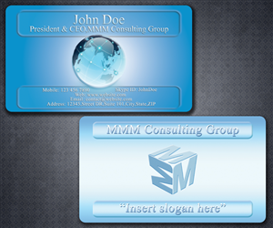 Business Card Design by DreamDesigns for MMM Consulting Group | Design #3410760