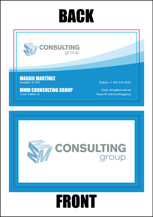 Business Card Design by IronicDesigns for MMM Consulting Group | Design #3051311