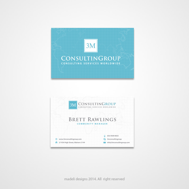 Business Card Design by madeli for MMM Consulting Group | Design #3346825