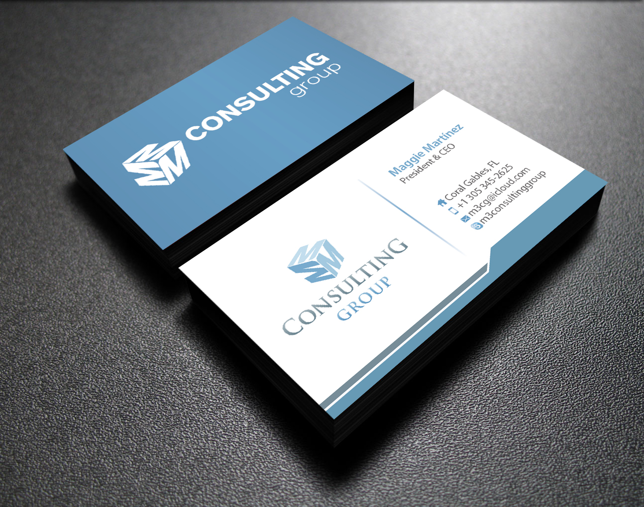 Business Card Design by Sarmishtha Chattopadhyay_loginchange for MMM Consulting Group | Design #3053154