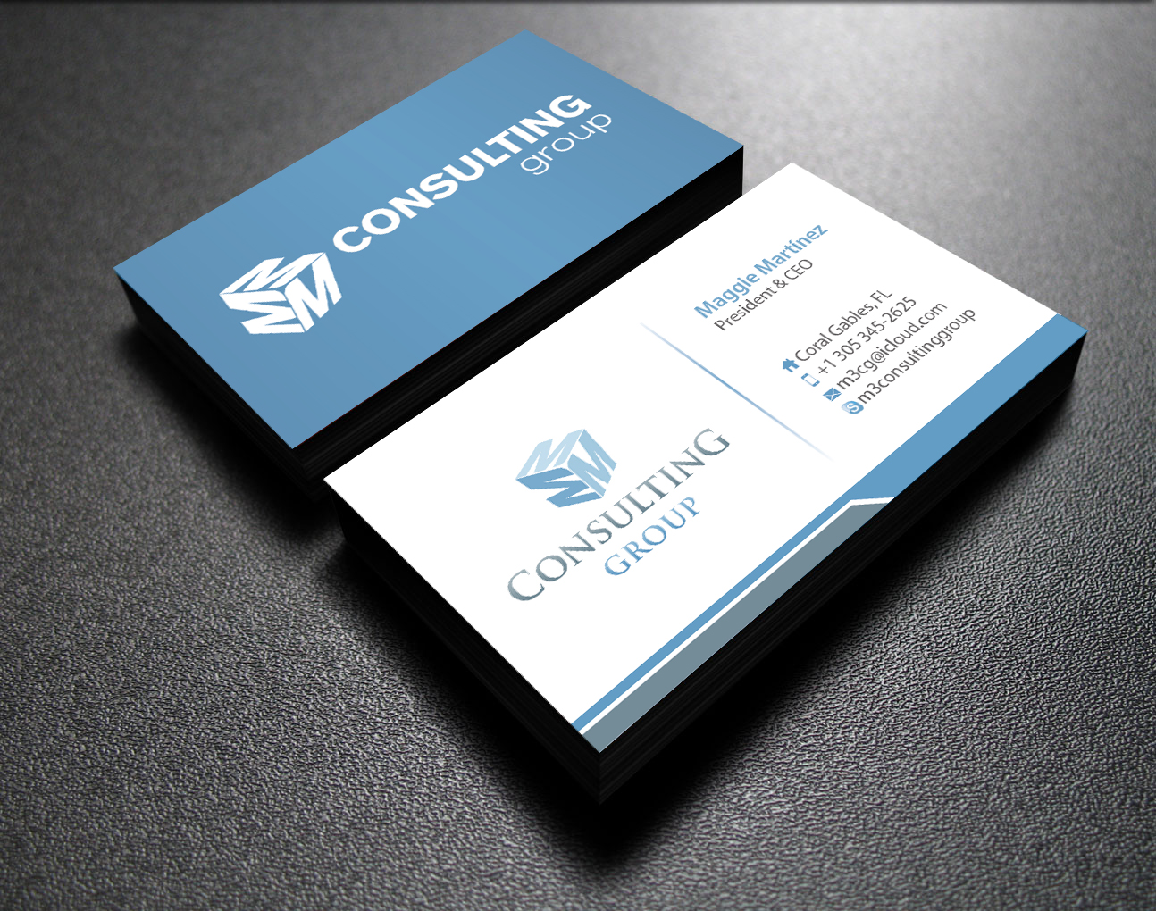 Design de Carte de Visite par Sarmishtha Chattopadhyay_loginchange pour MMM Consulting Group | Design #3053509