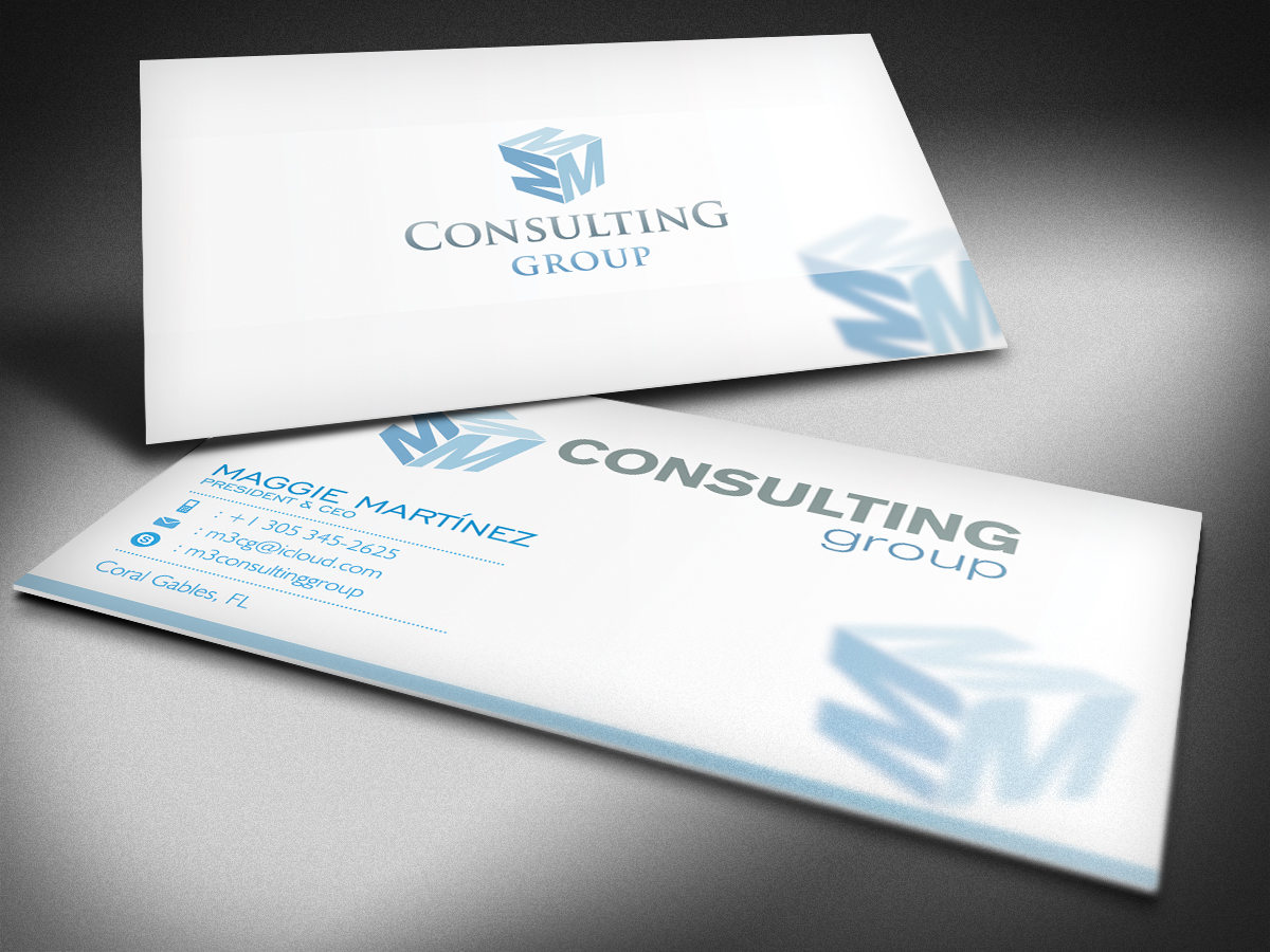 Business Card Design by FutureDesigne for MMM Consulting Group | Design #3044626