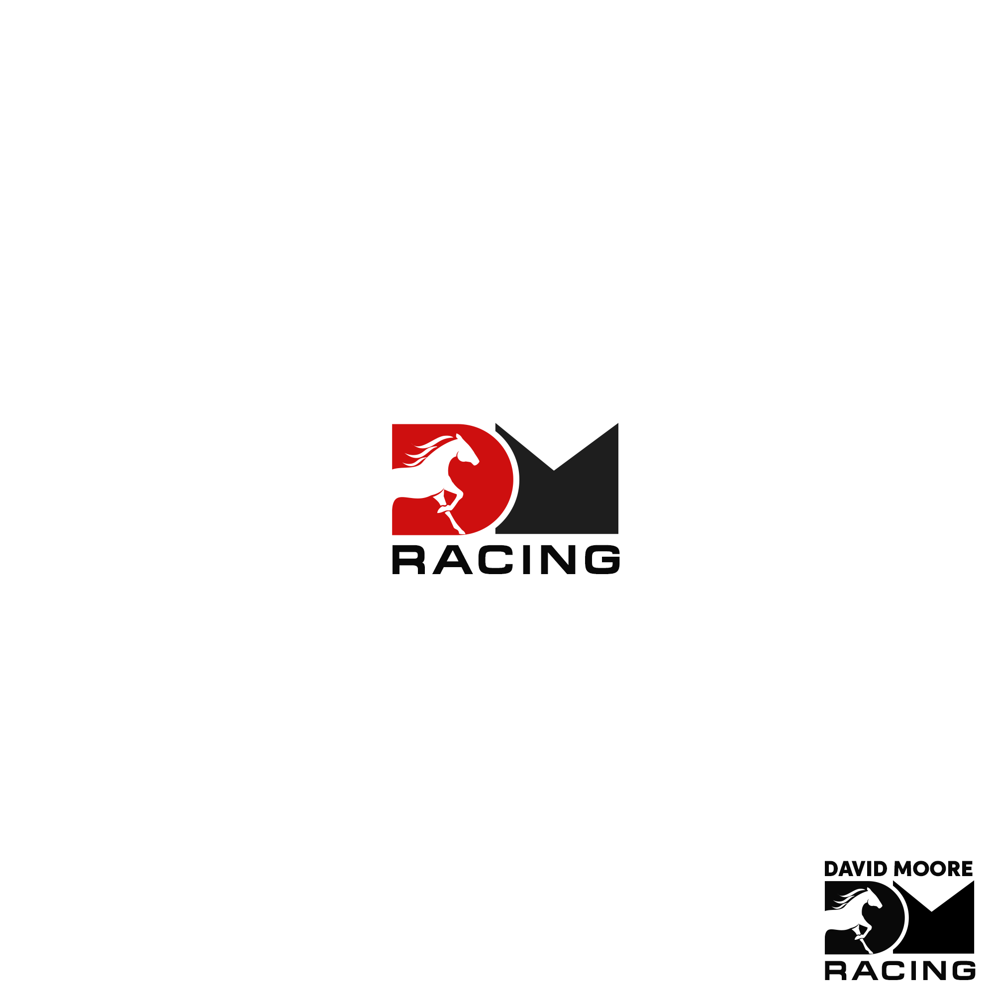 Logo Design by King Cozy for David Moore RACING | Design #25528606