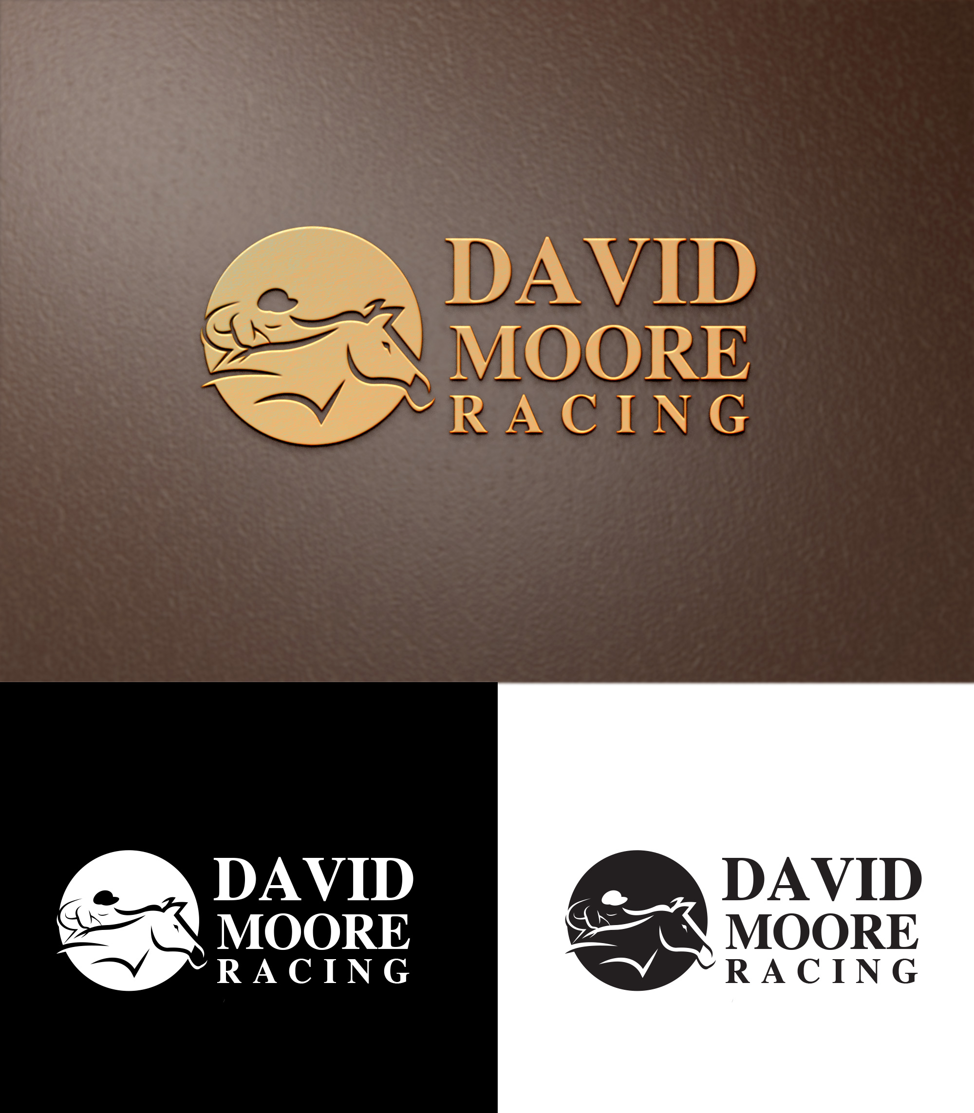 Logo Design by u2square for David Moore RACING | Design #25531098