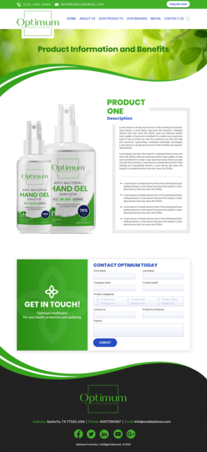 Wordpress Design by SAI DESIGNS for Optimum Solar International | Design: #25676716