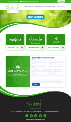 Wordpress Design by SAI DESIGNS for Optimum Solar International | Design: #25695417