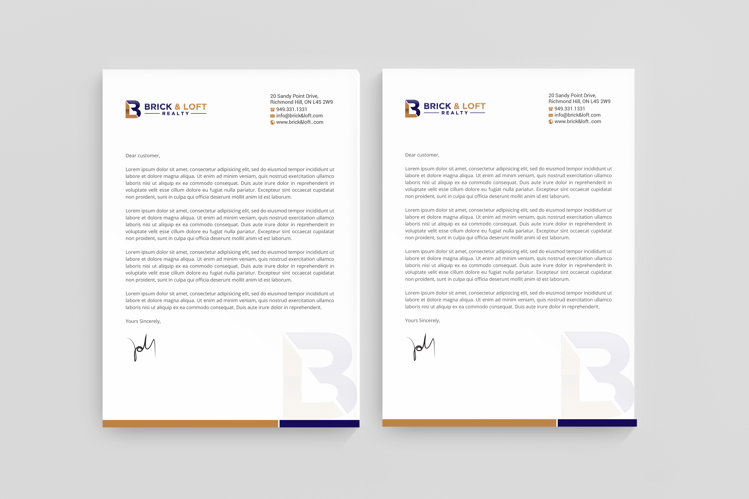 Stationery Design by R.design for FlatRock Royalties  | Design #25530505