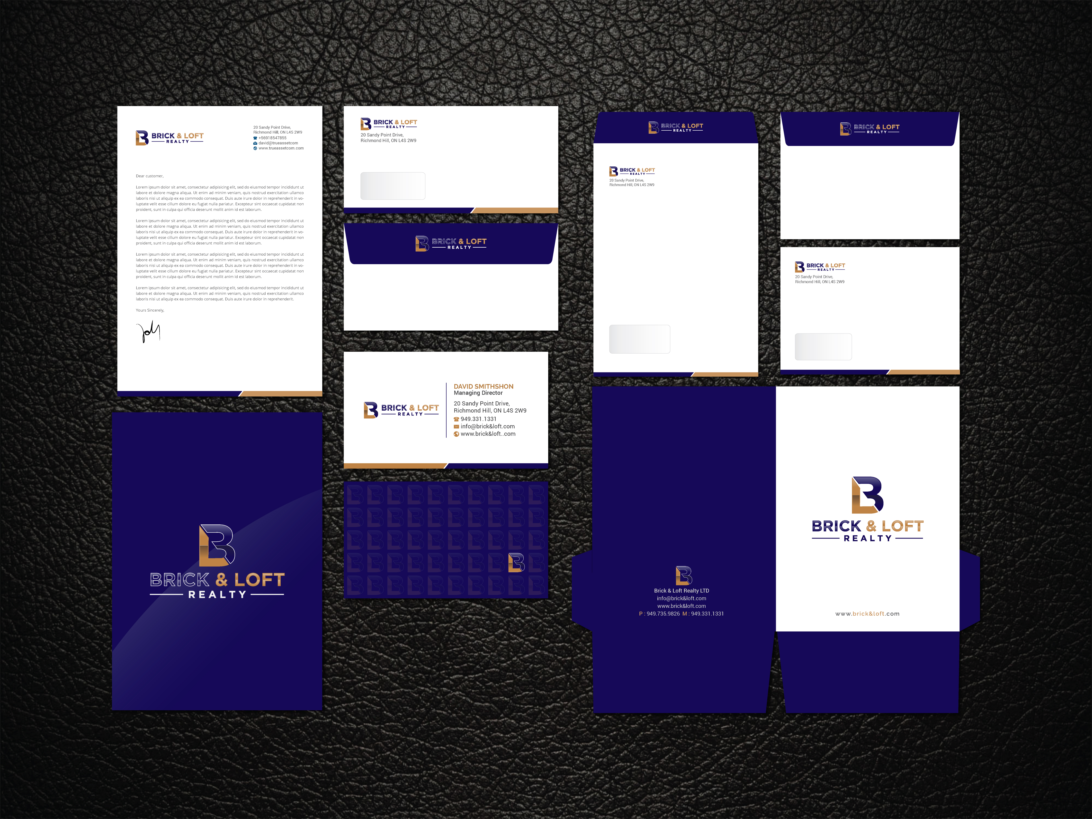 Stationery Design by R.design for FlatRock Royalties  | Design #25559001