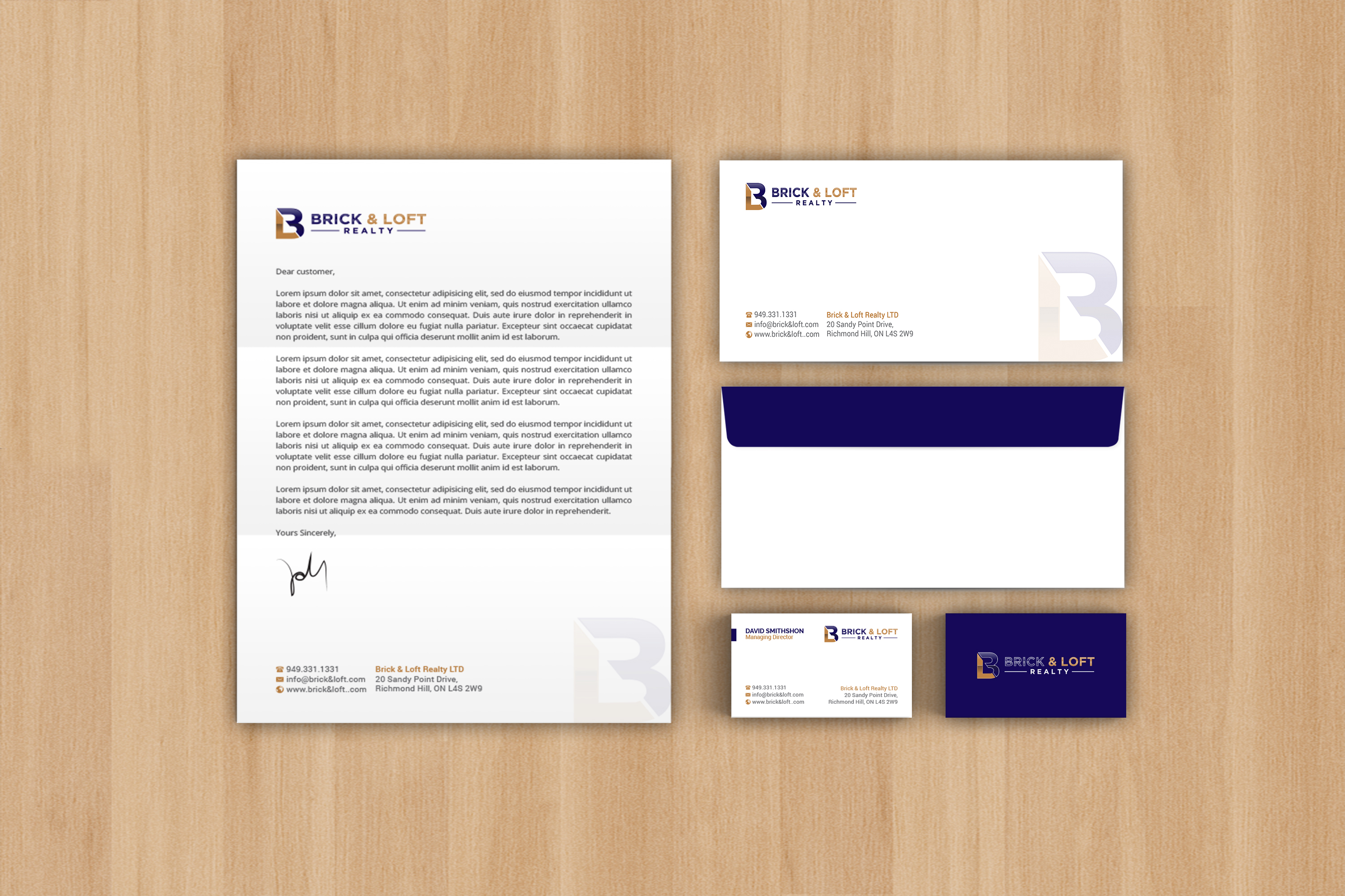 Stationery Design by R.design for FlatRock Royalties  | Design #25560279