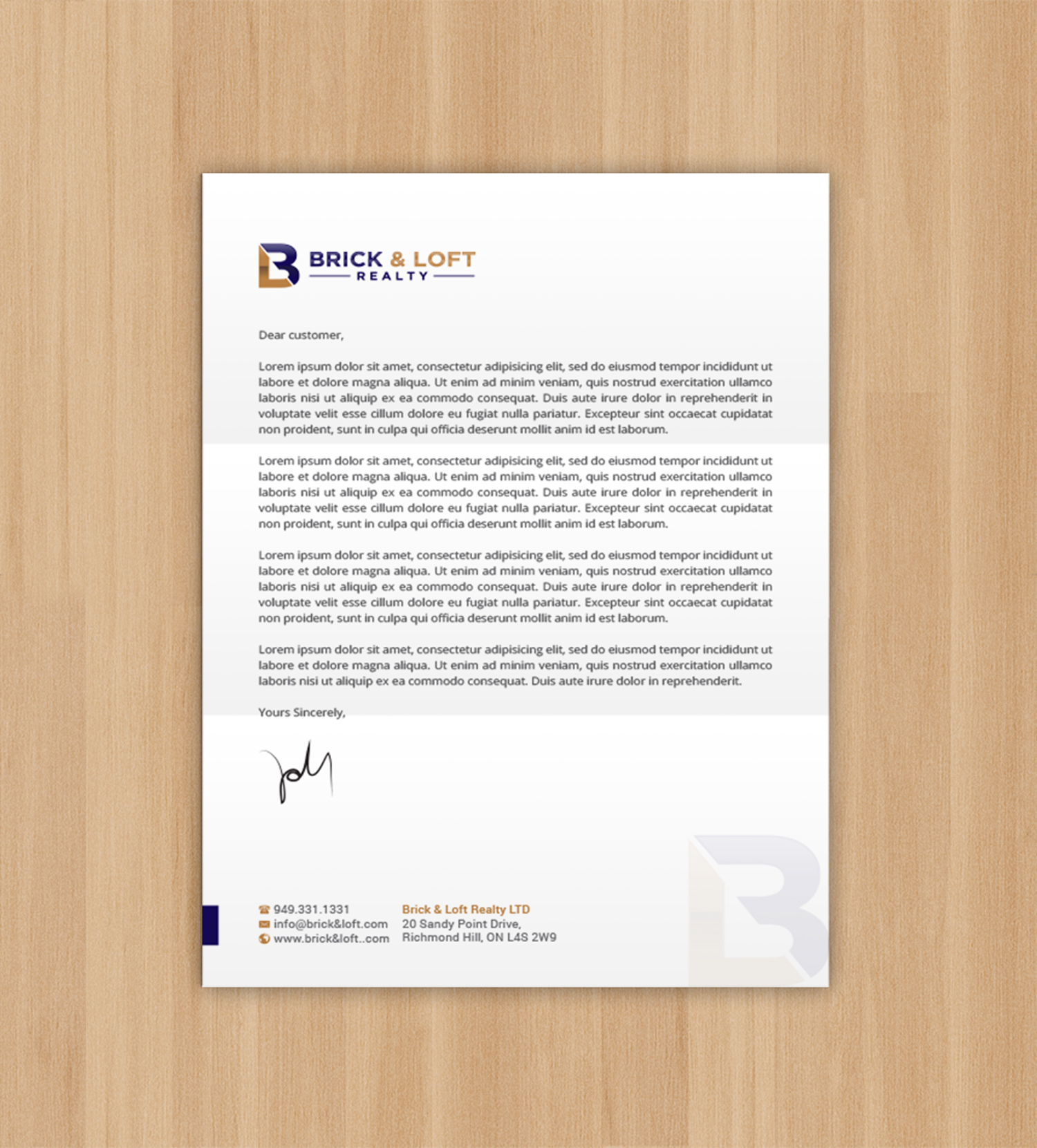 Stationery Design by R.design for FlatRock Royalties  | Design #25560309