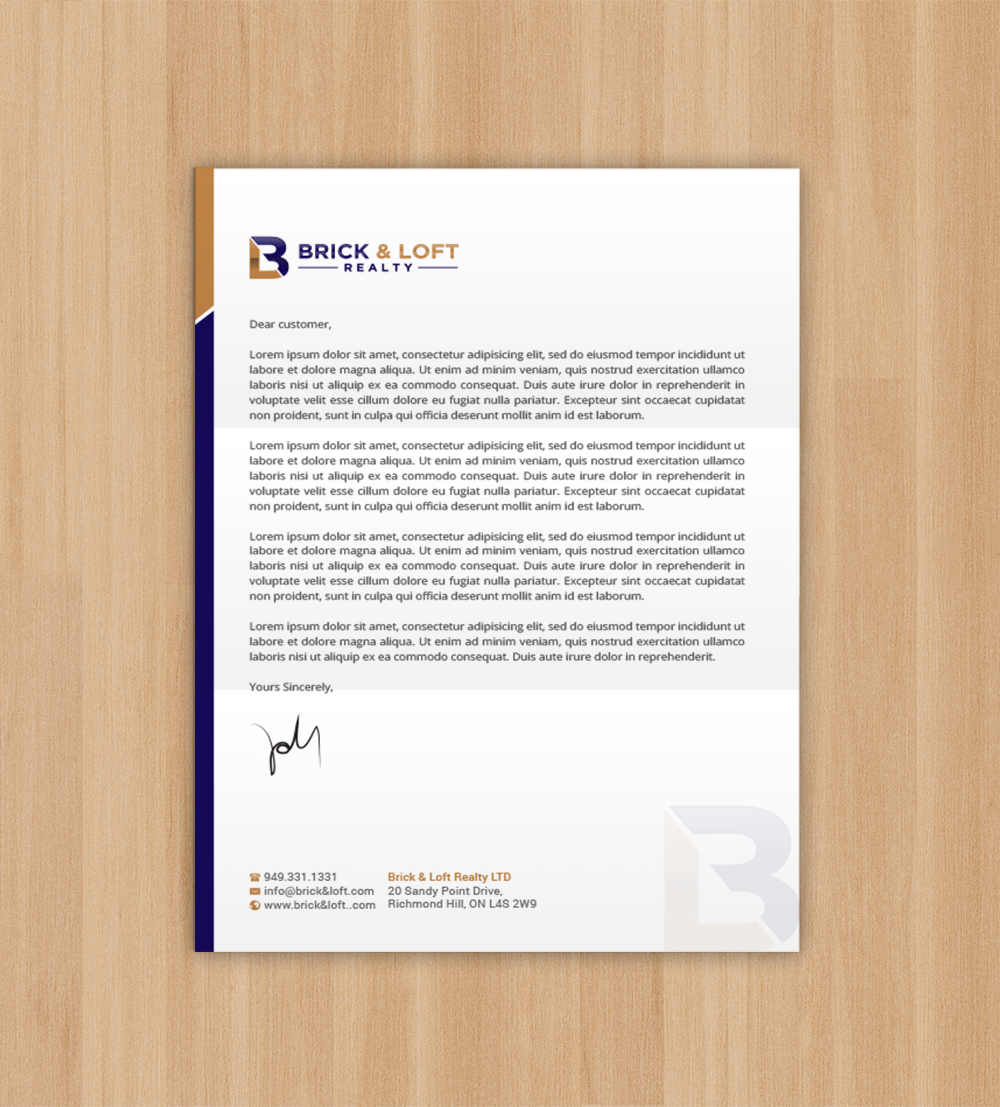 Stationery Design by R.design for FlatRock Royalties  | Design #25561277