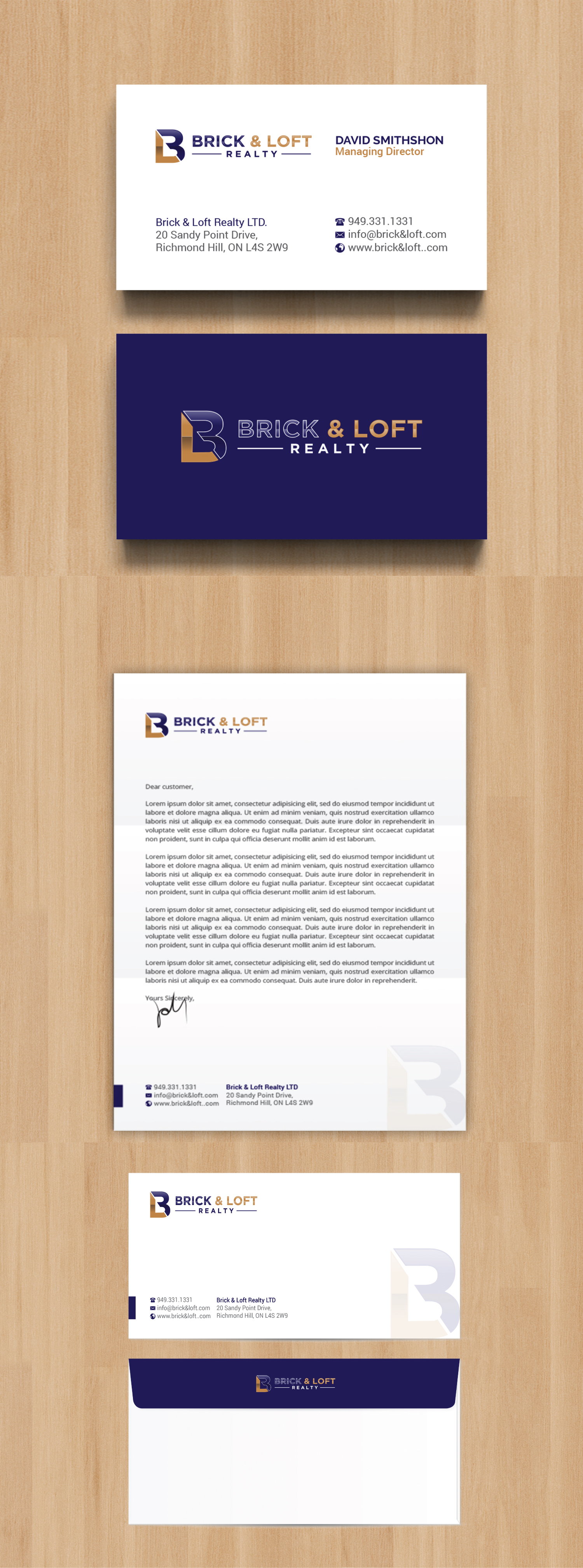 Stationery Design by R.design for FlatRock Royalties  | Design #25568340