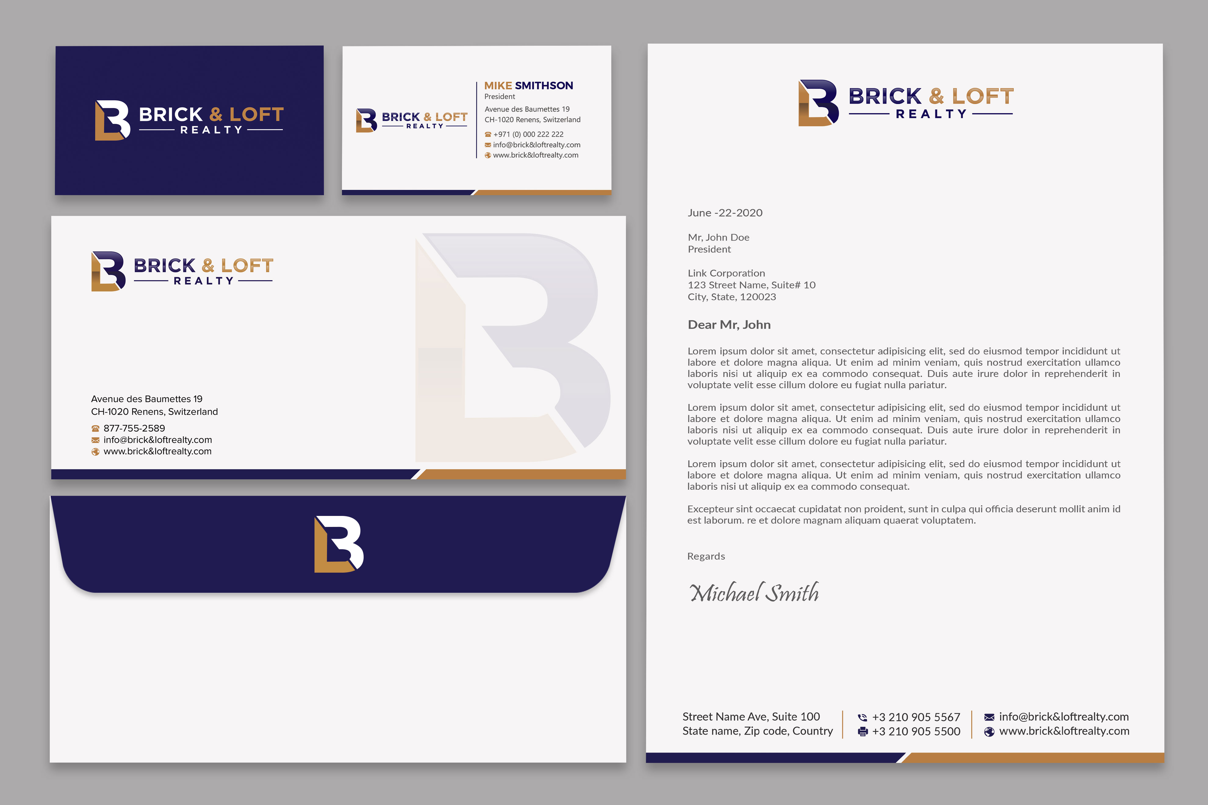 Stationery Design by sabbir049 for FlatRock Royalties  | Design #25572253