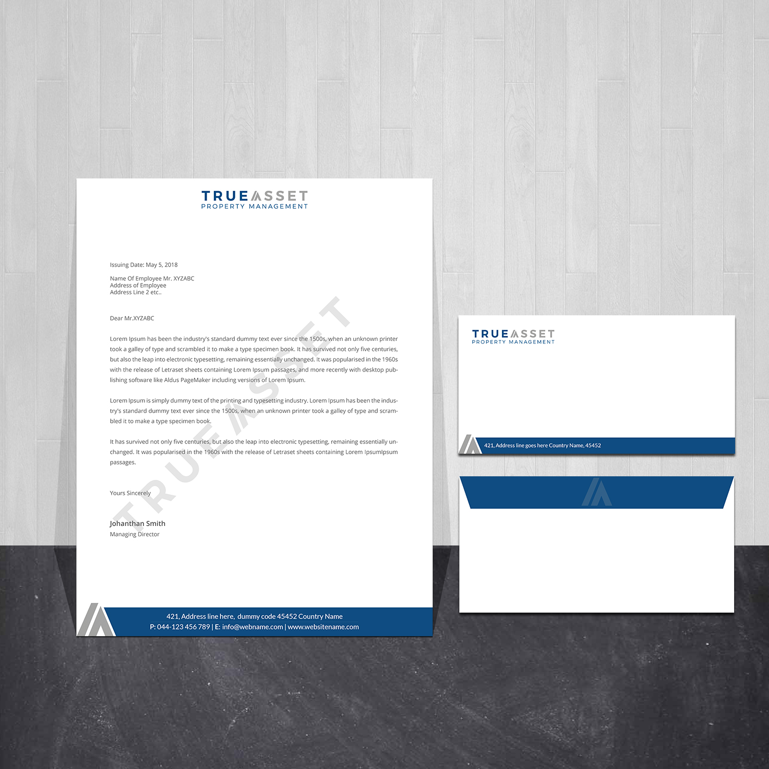 Stationery Design by Creations Box 2015 for FlatRock Royalties  | Design #25573145