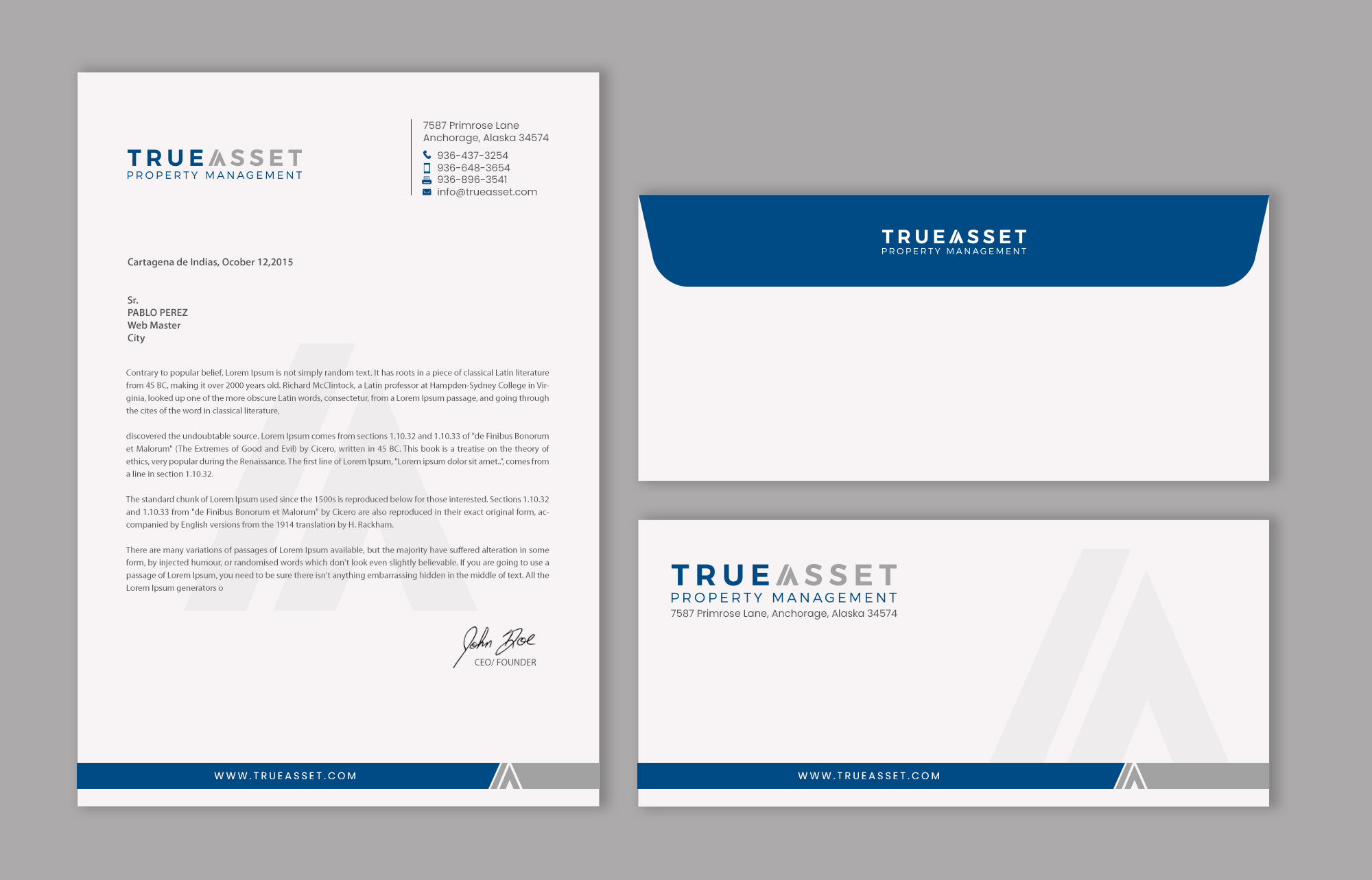 Stationery Design by chandrayaan.creative for FlatRock Royalties  | Design #25534555