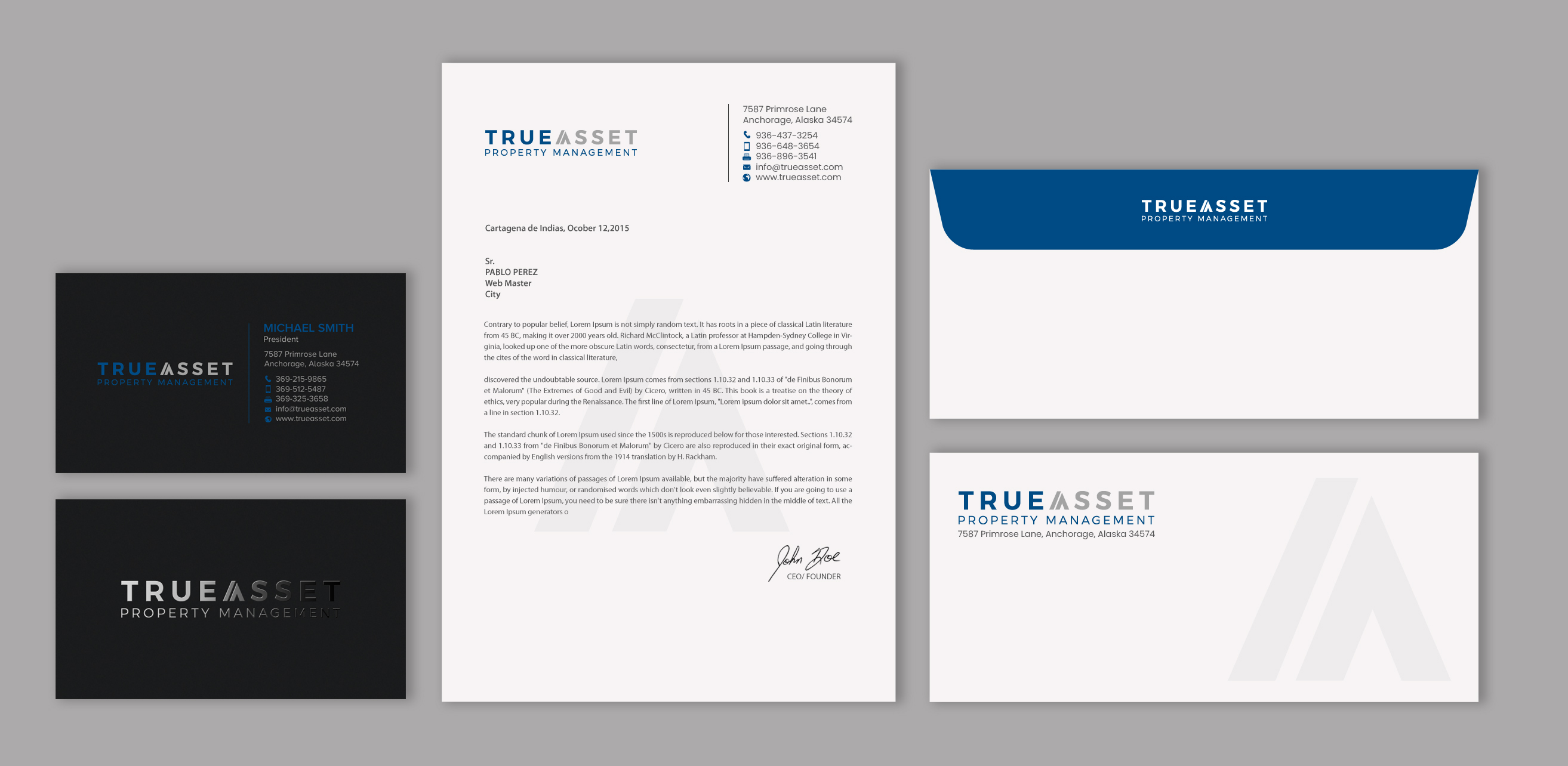 Stationery Design by chandrayaan.creative for FlatRock Royalties  | Design #25559740