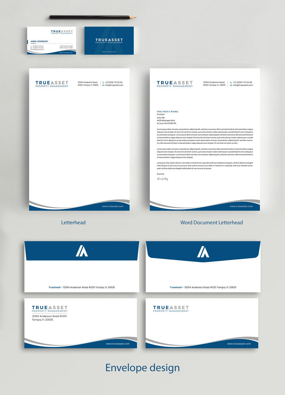 Stationery Design by alex_etel for FlatRock Royalties  | Design #25545818