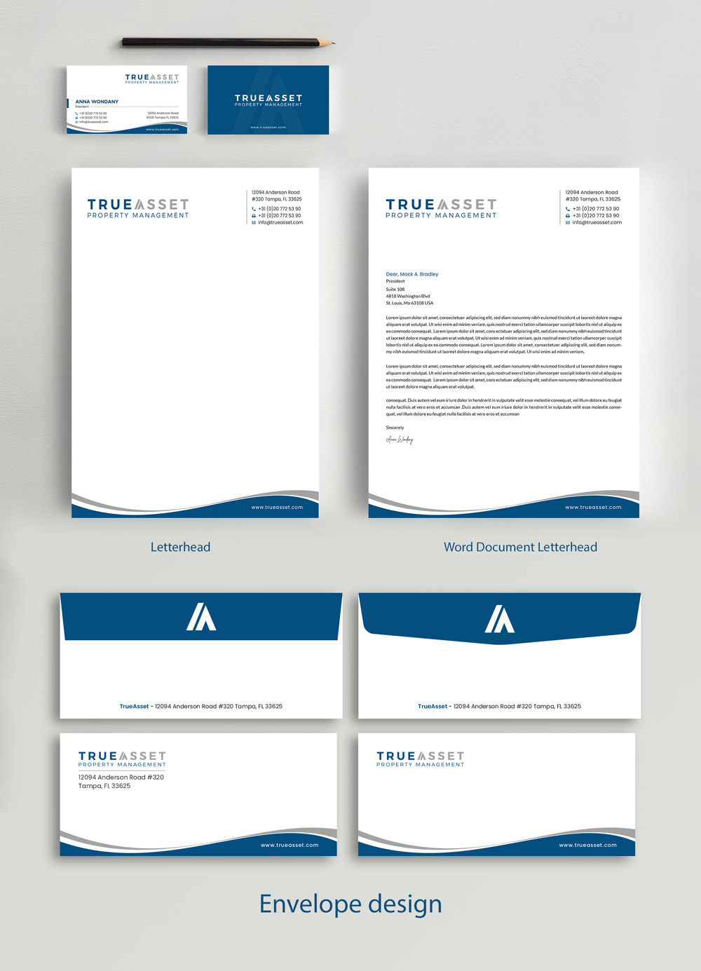 Stationery Design by alex_etel for FlatRock Royalties  | Design #25545819
