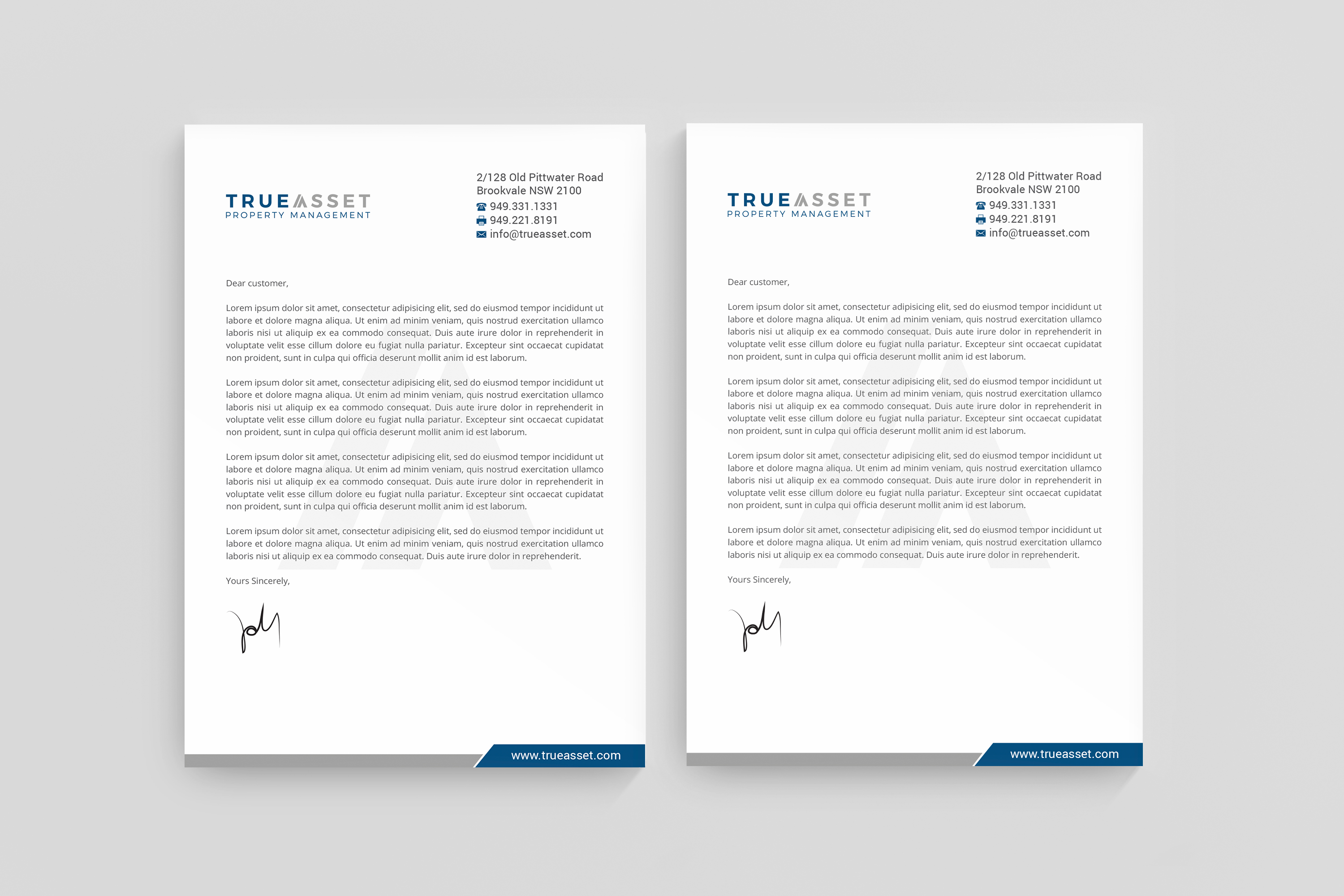 Stationery Design by R.design for FlatRock Royalties  | Design #25537093