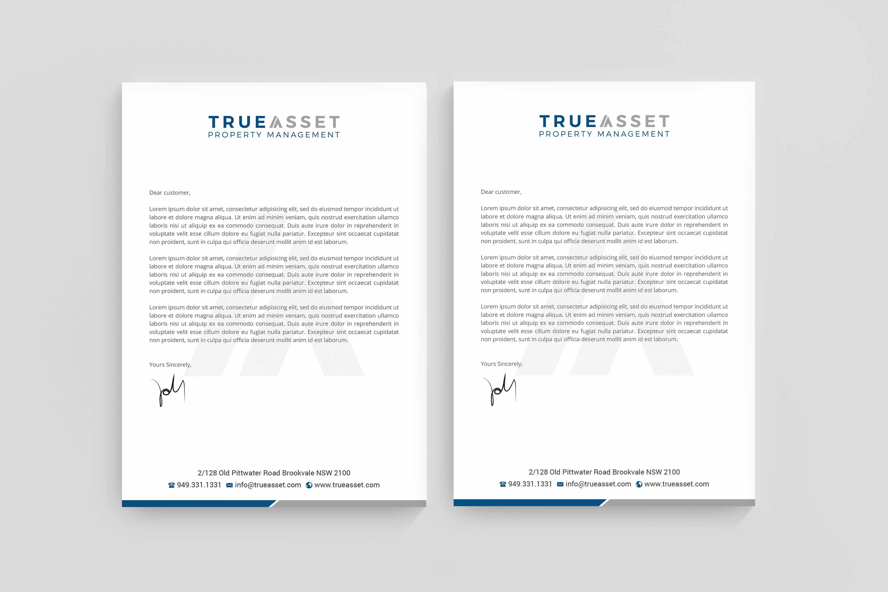 Stationery Design by R.design for FlatRock Royalties  | Design #25537156