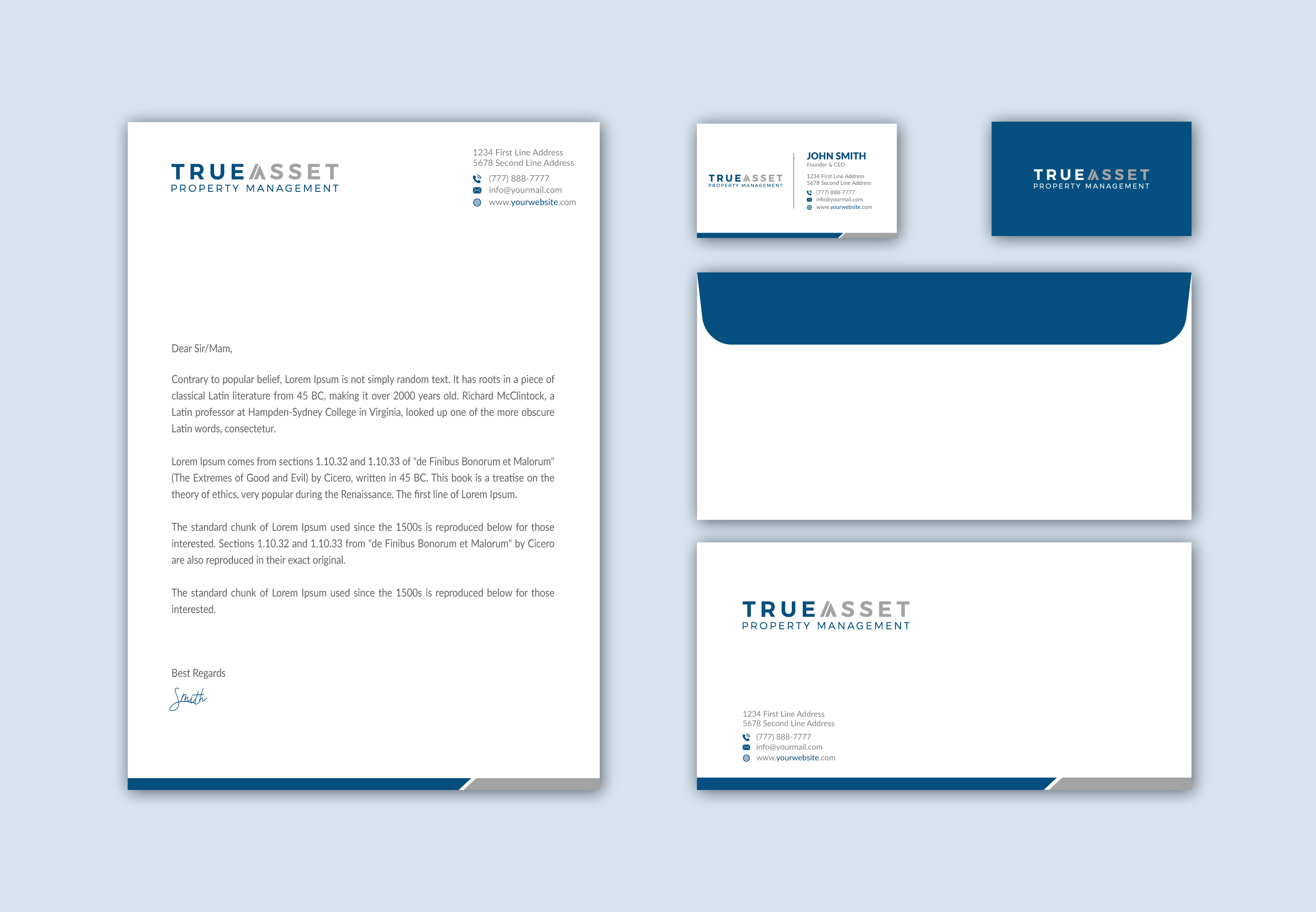 Stationery Design by Musa. A for FlatRock Royalties  | Design #25556423