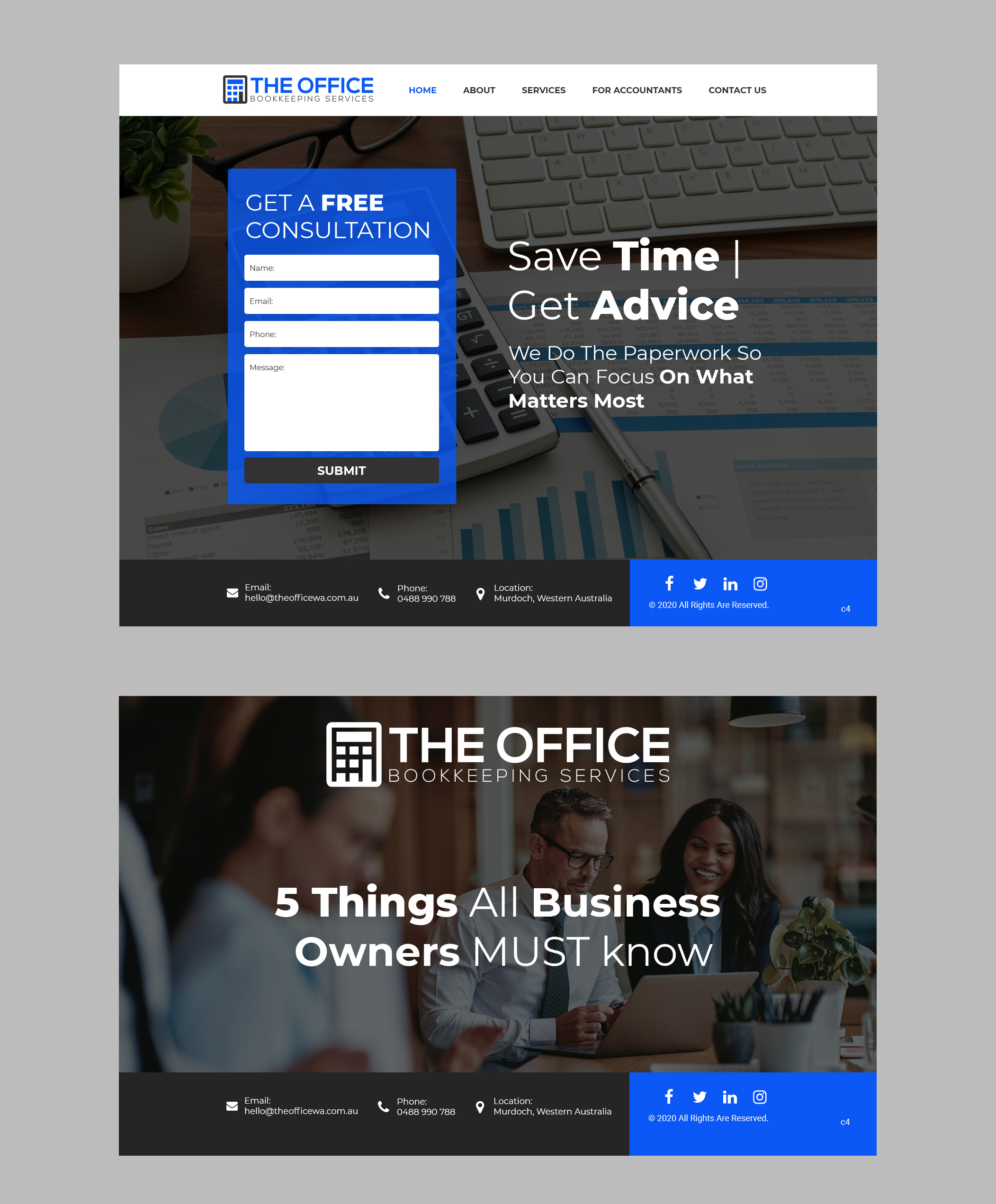 Web Design by pb for The Office (WA) | Design #25543699